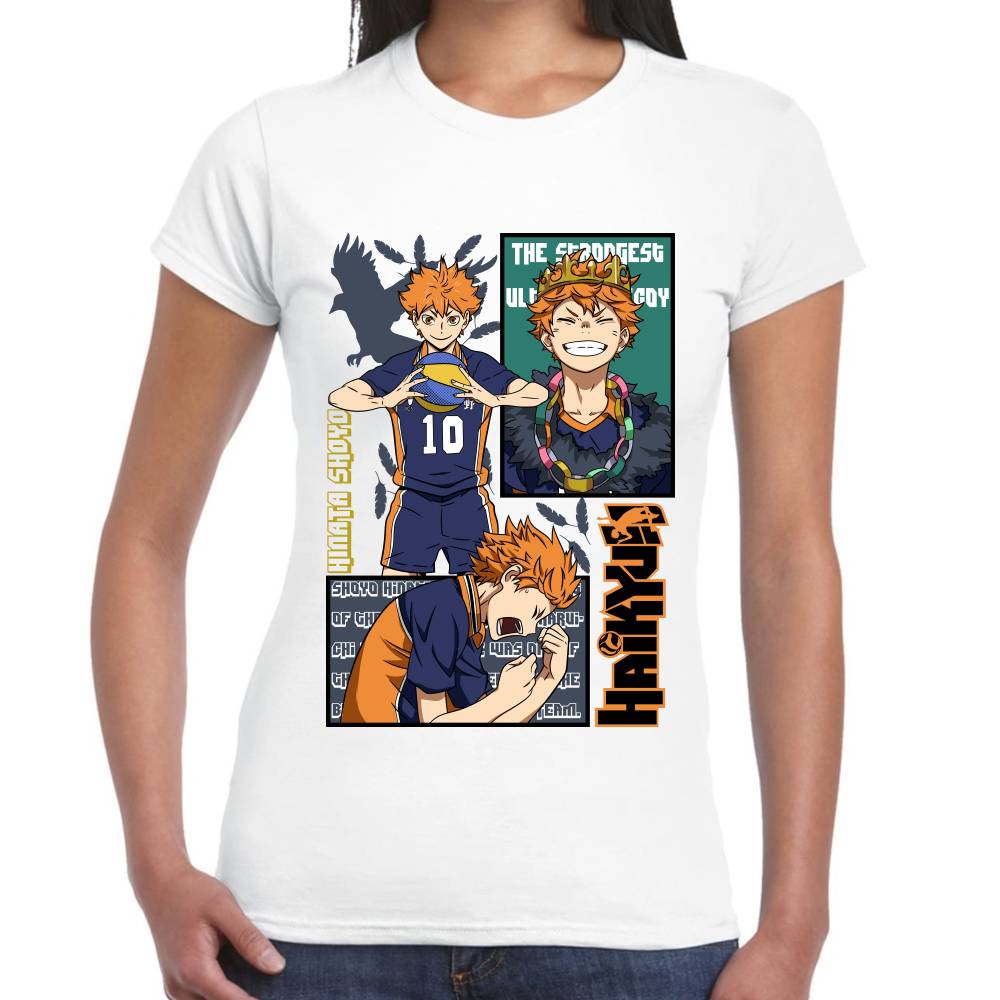 Playera Haikyū!! Hinata Shoyo Algodón Premium #0002826 Imagen secundaria del producto