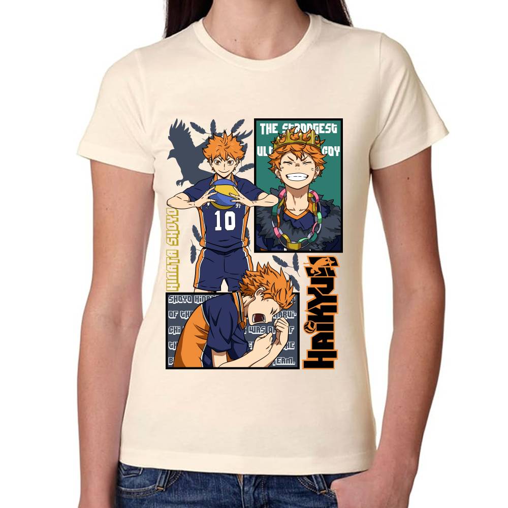 Playera Haikyū!! Hinata Shoyo Algodón Premium #0002826