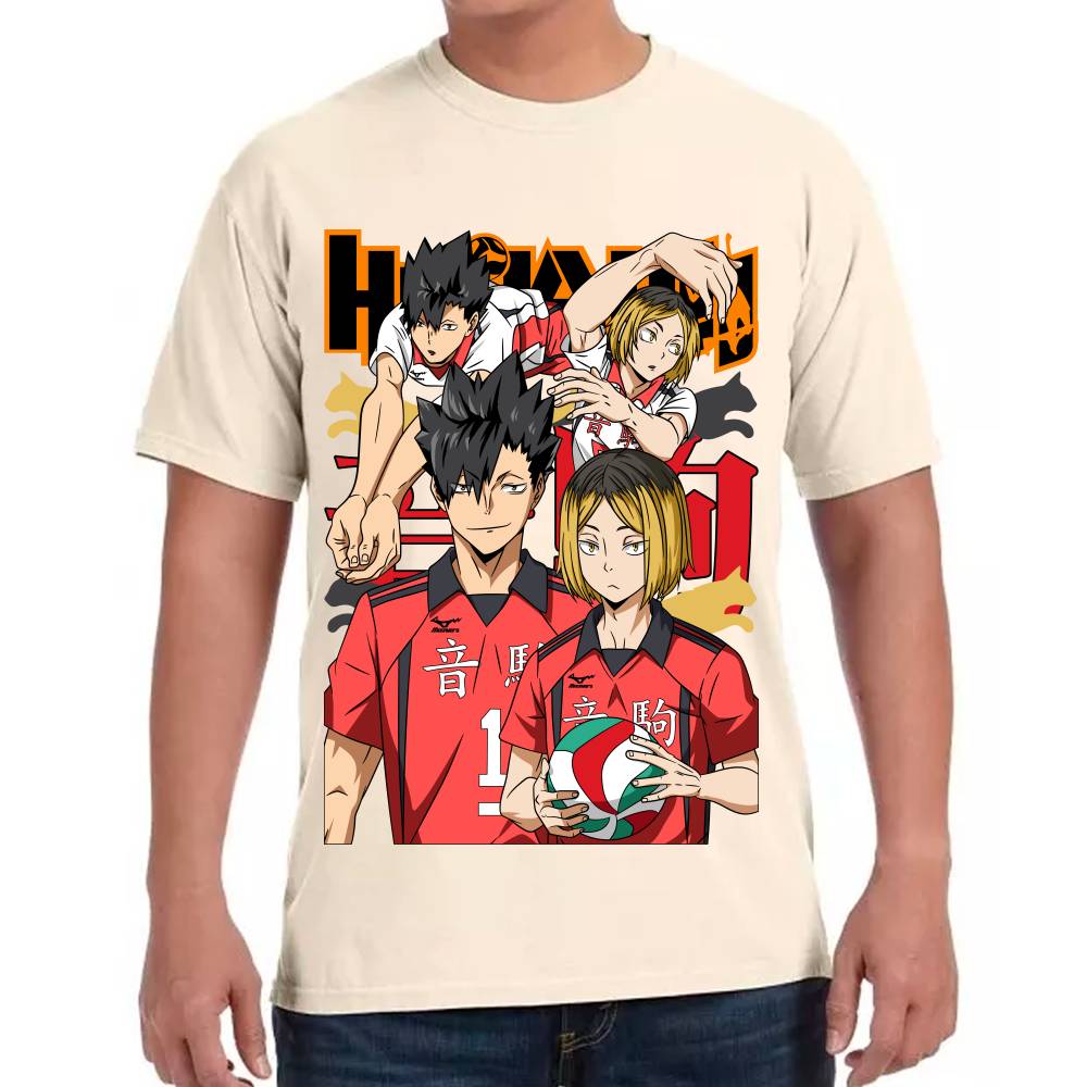 Playera Haikyuu!! Tetsurō Kuroo y Kozume Algodón Premium #0002827