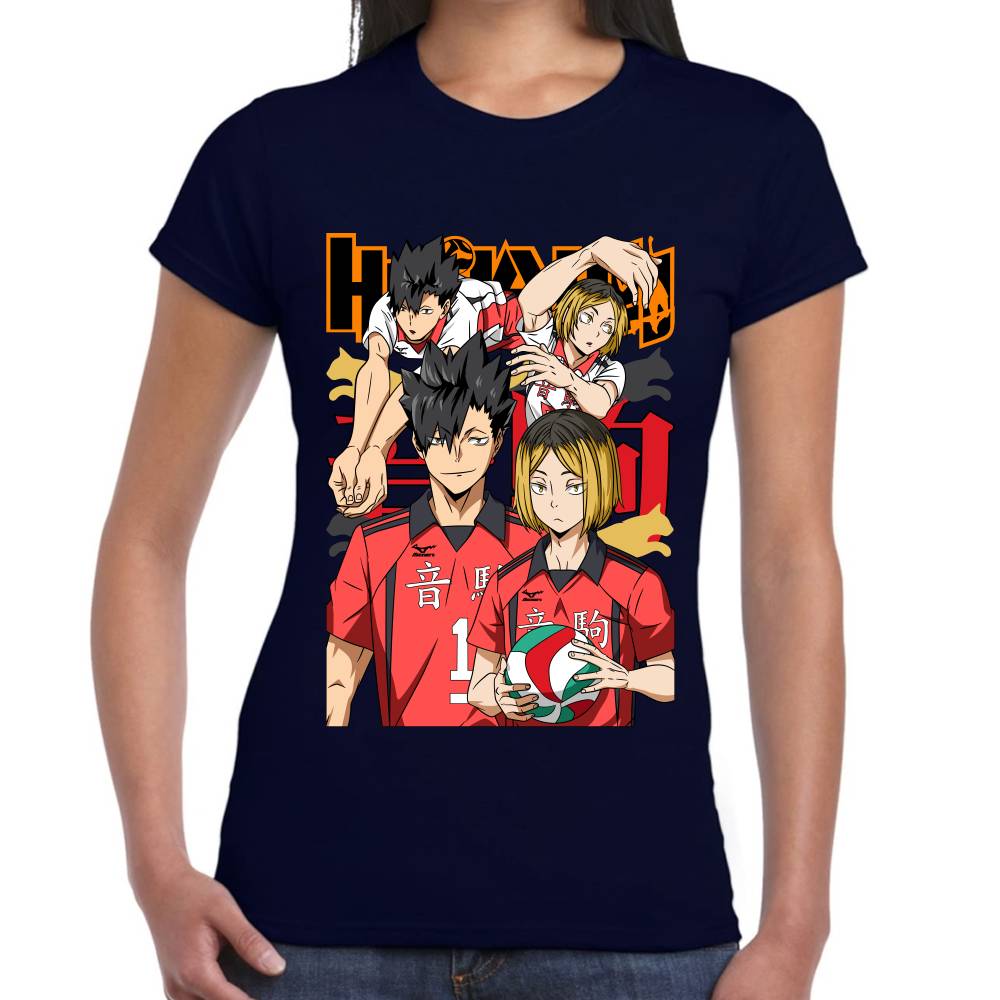 Playera Haikyuu!! Tetsurō Kuroo y Kozume Algodón Premium #0002827