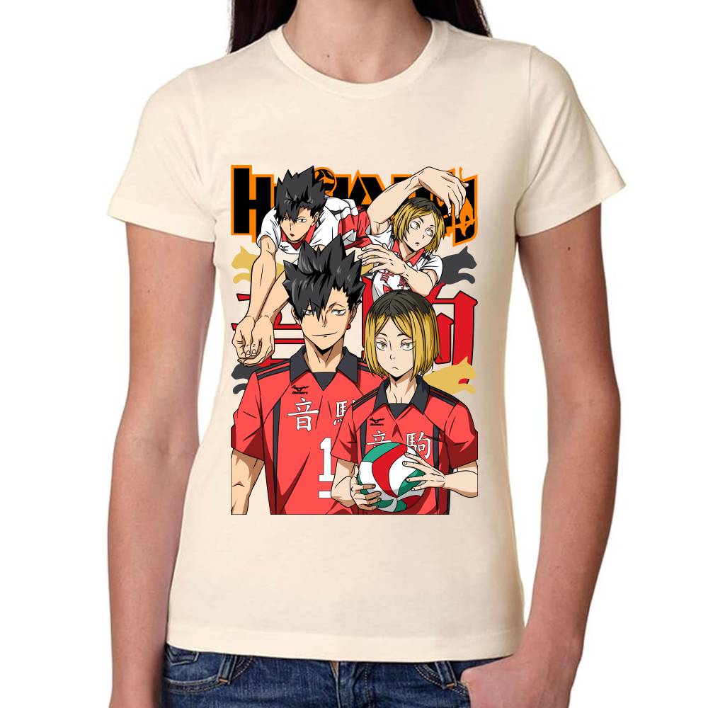 Playera Haikyuu!! Tetsurō Kuroo y Kozume Algodón Premium #0002827
