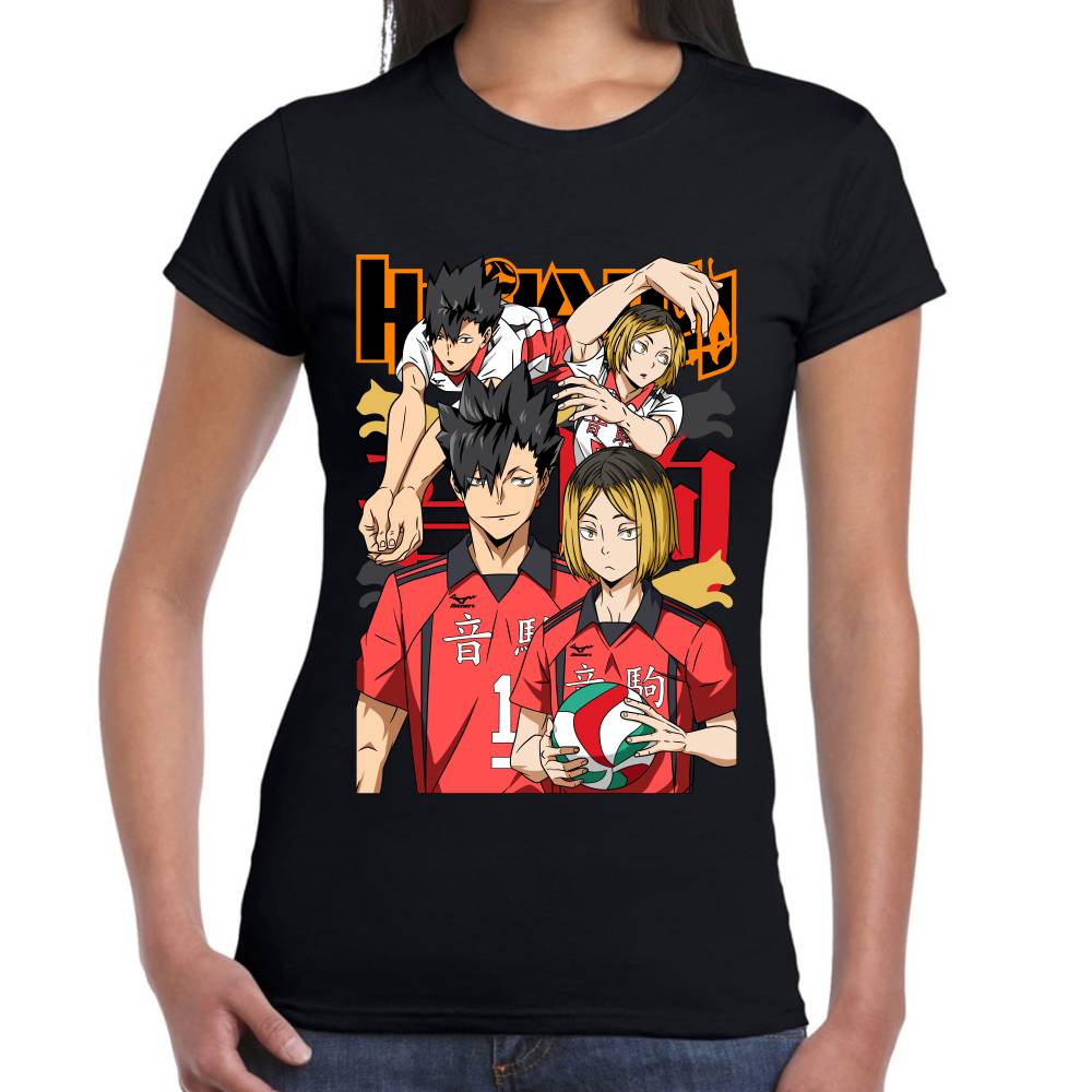 Playera Haikyuu!! Tetsurō Kuroo y Kozume Algodón Premium #0002827 Imagen secundaria del producto