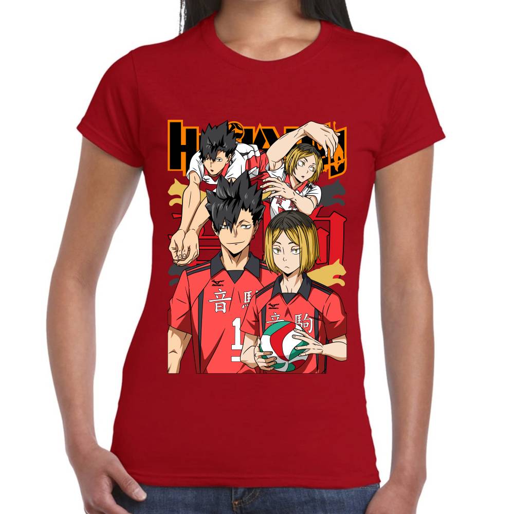 Playera Haikyuu!! Tetsurō Kuroo y Kozume Algodón Premium #0002827