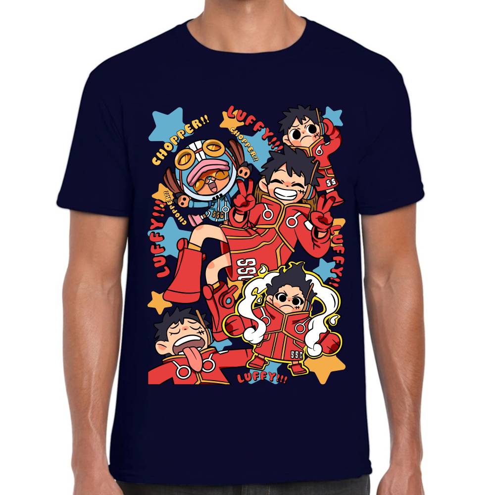 Playera One Piece Luffy Egghead Chibi Algodón Premium #0002832