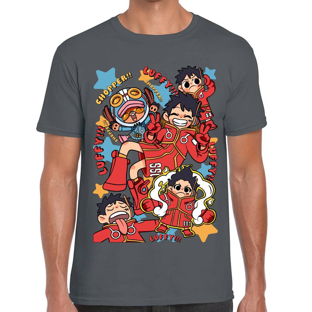 Playera One Piece Luffy Egghead Chibi Algodón Premium #0002832