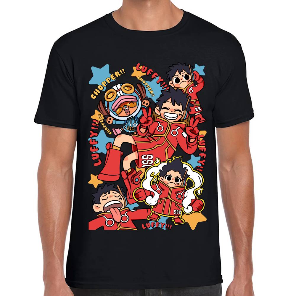 Playera One Piece Luffy Egghead Chibi Algodón Premium #0002832