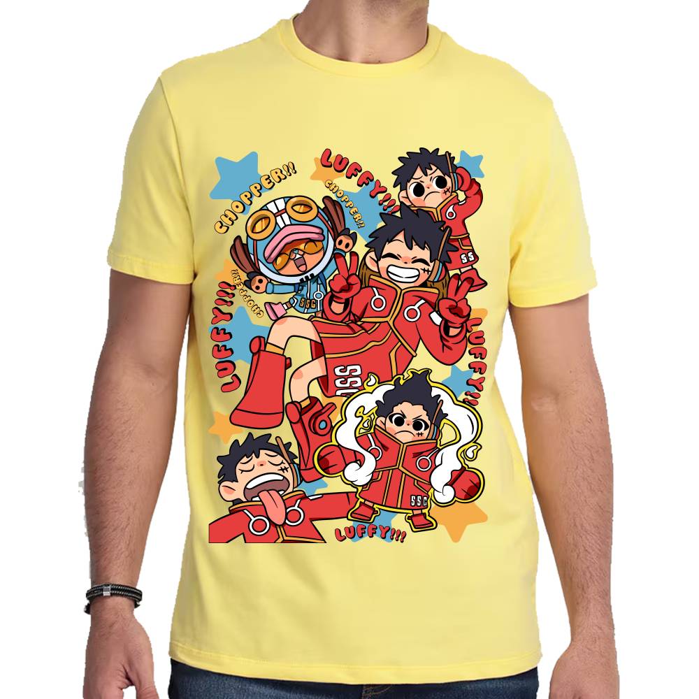 Playera One Piece Luffy Egghead Chibi Algodón Premium #0002832