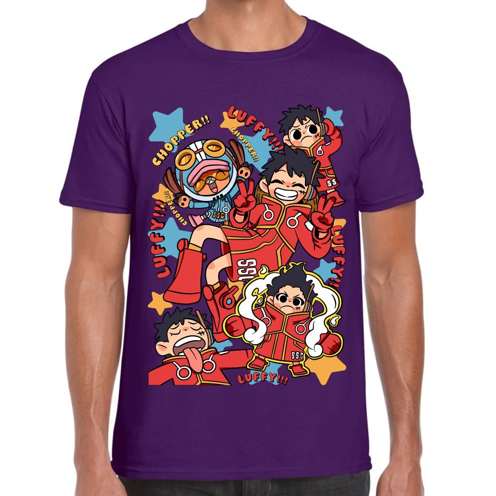 Playera One Piece Luffy Egghead Chibi Algodón Premium #0002832