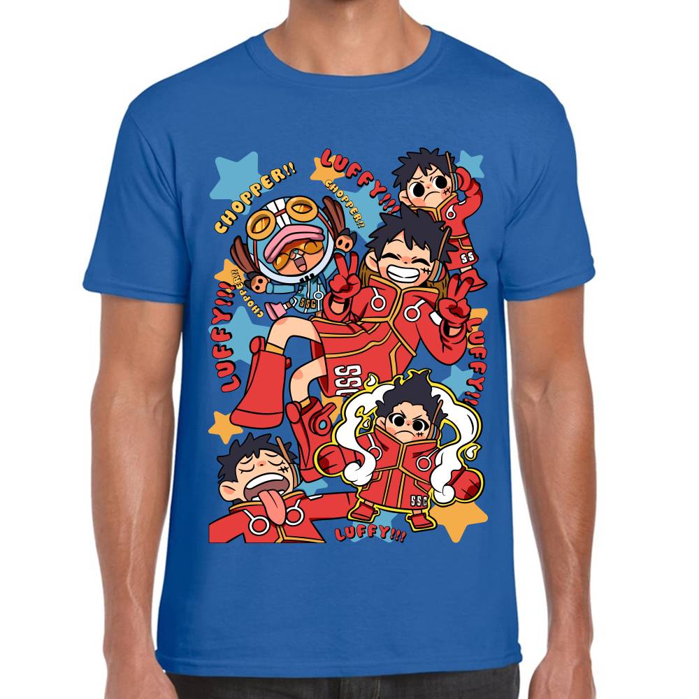 Playera One Piece Luffy Egghead Chibi Algodón Premium #0002832