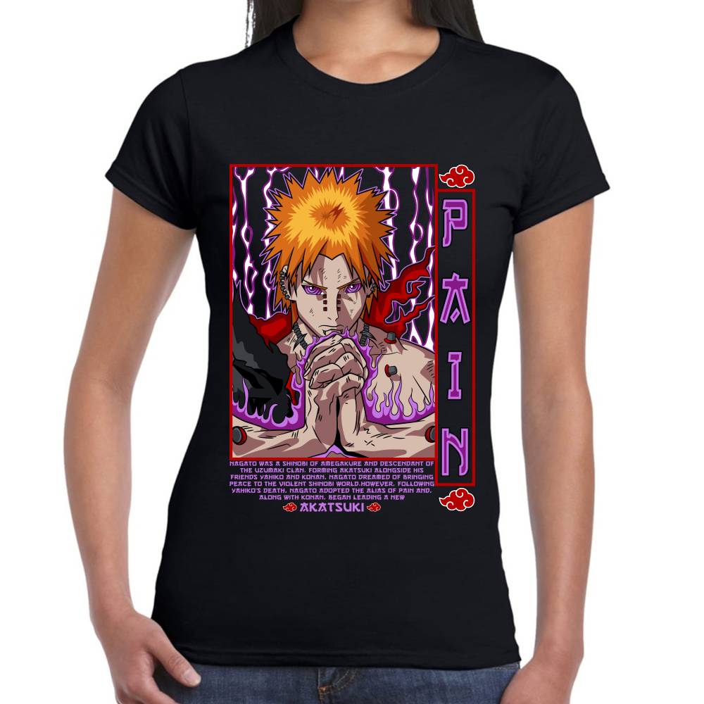 Playera Naruto Pain Algodón Premium #0002833 Imagen secundaria del producto