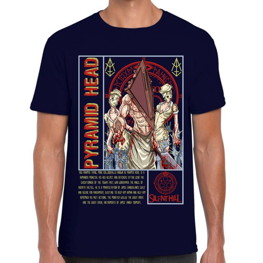 Playera Silent Hill Pyramid Head Algodón Premium #0002835
