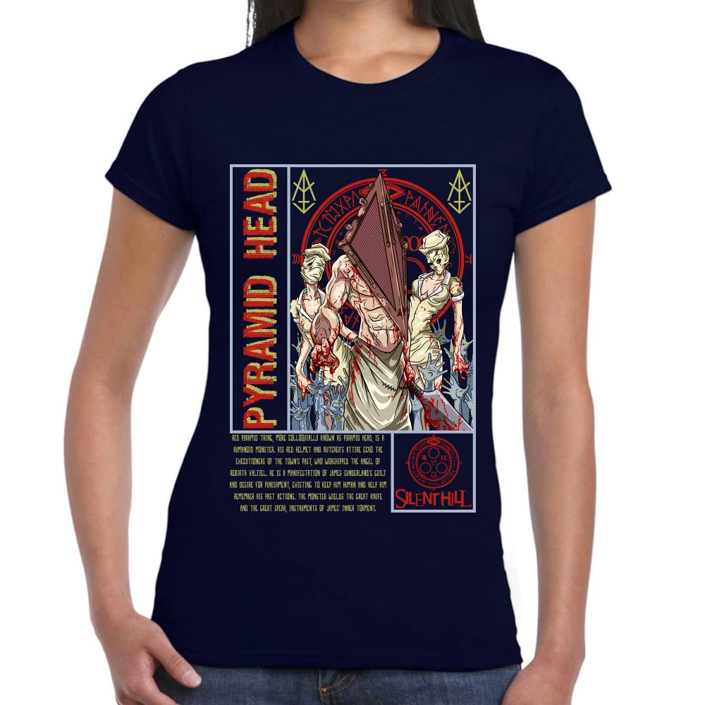 Playera Silent Hill Pyramid Head Algodón Premium #0002835