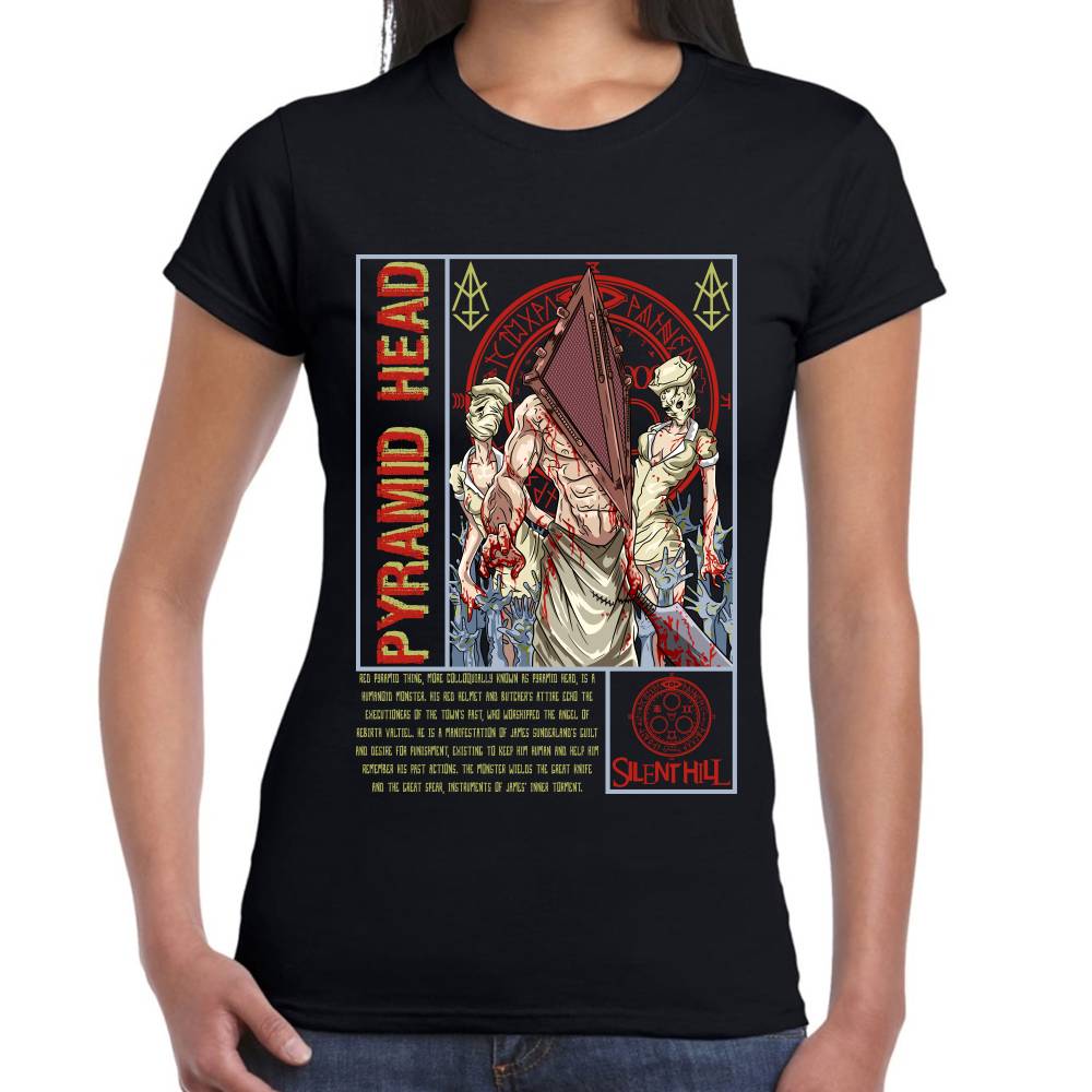 Playera Silent Hill Pyramid Head Algodón Premium #0002835 Imagen secundaria del producto