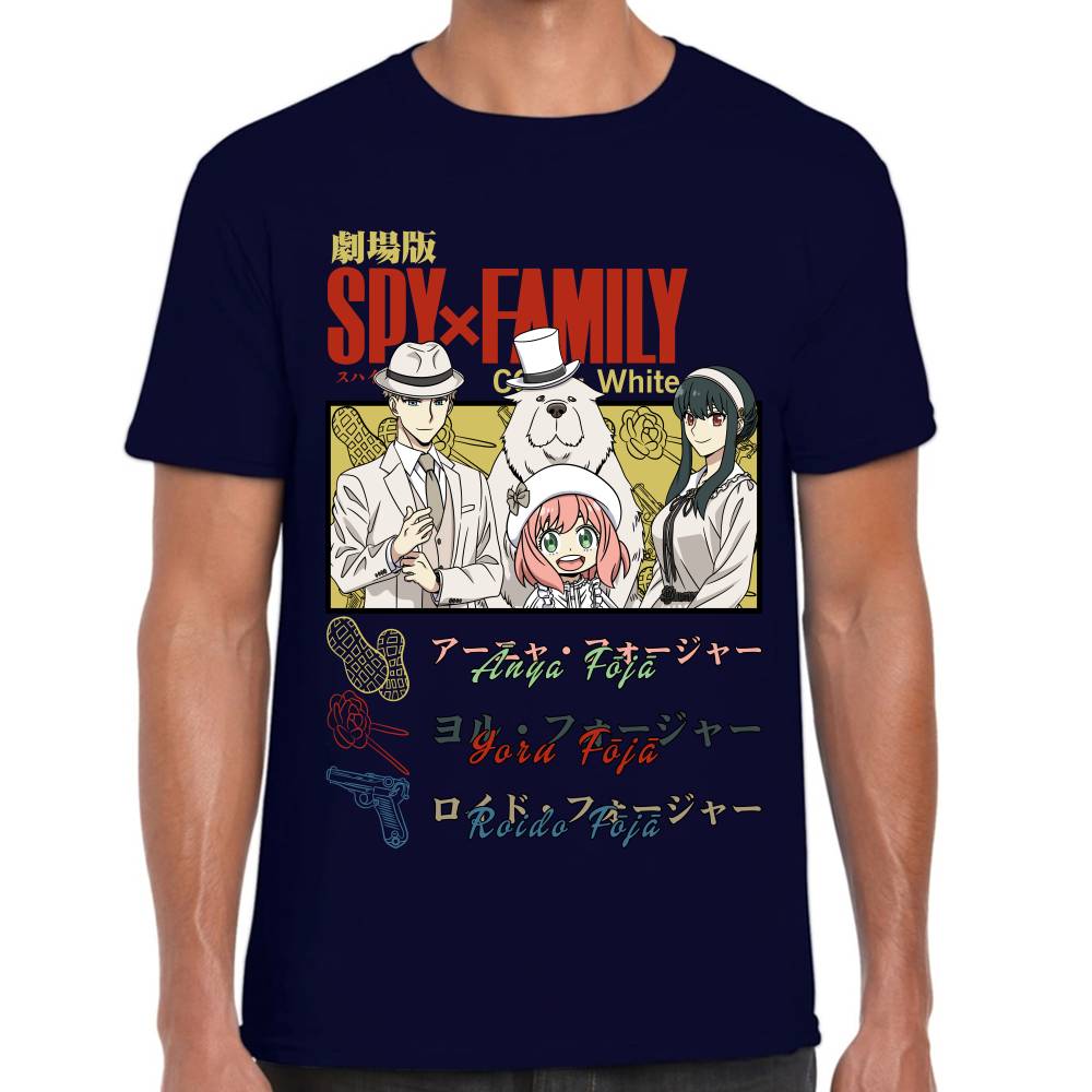 Playera Spy×Family SXF Code White Algodón Premium #0002836