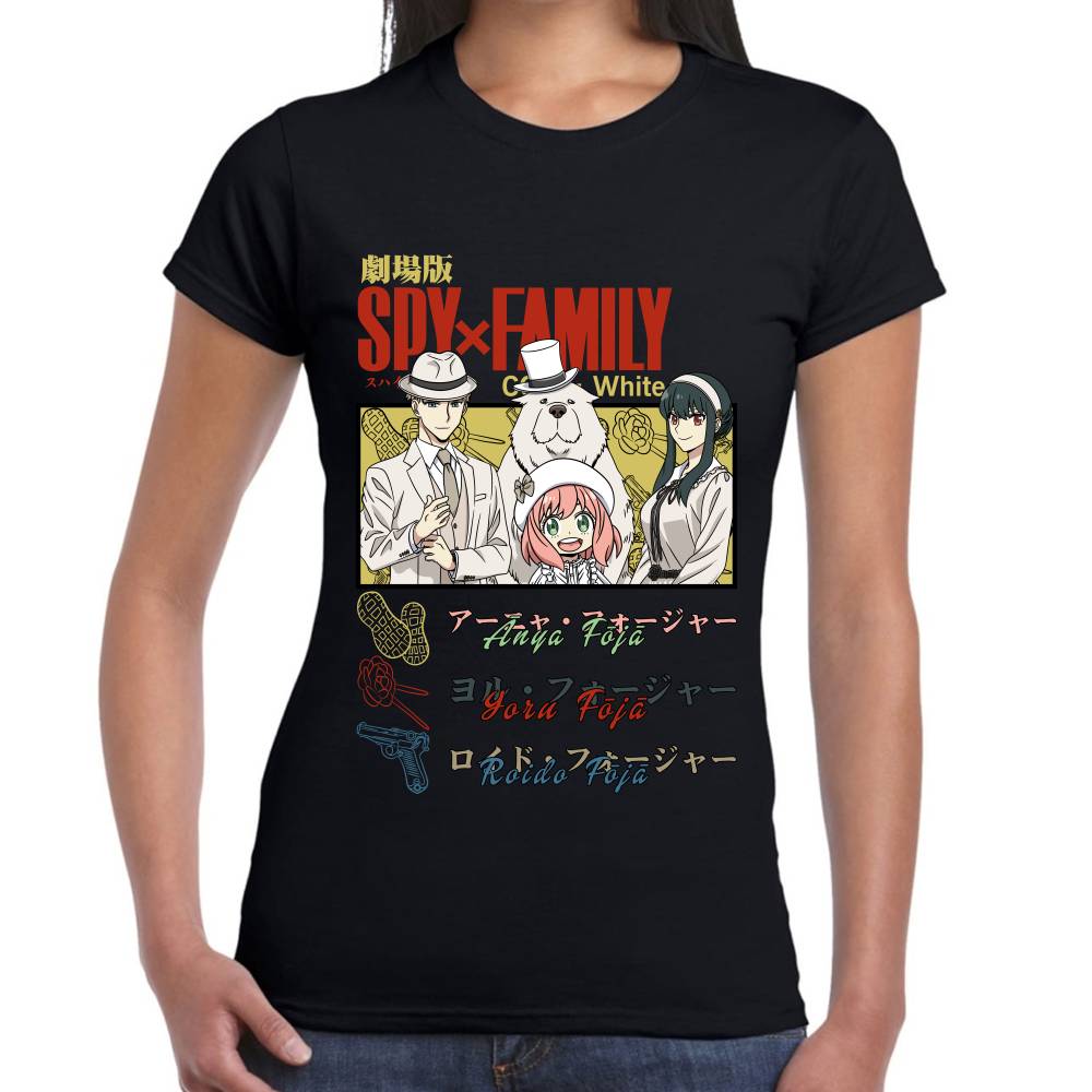 Playera Spy×Family SXF Code White Algodón Premium #0002836 Imagen secundaria del producto