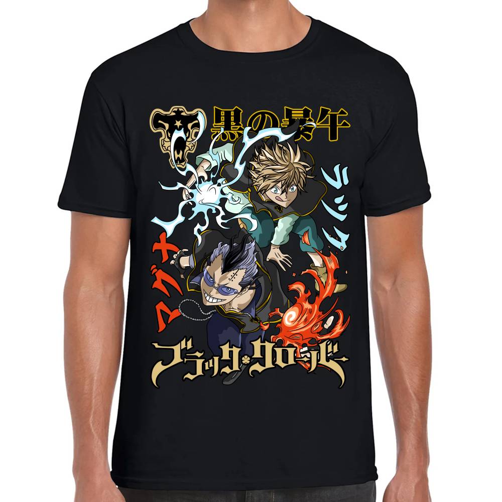 Playera Black Clover Luck y Magna Algodón Premium #0002841