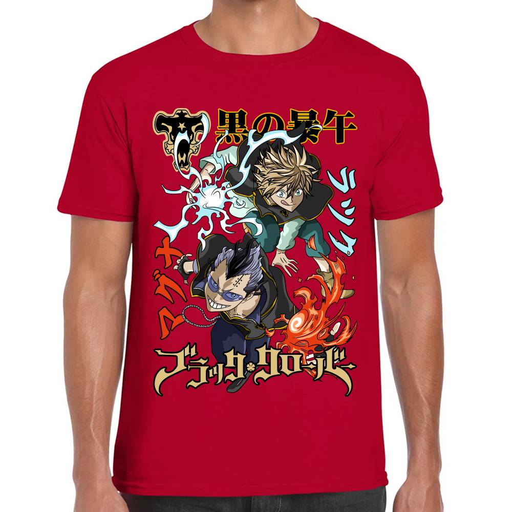 Playera Black Clover Luck y Magna Algodón Premium #0002841