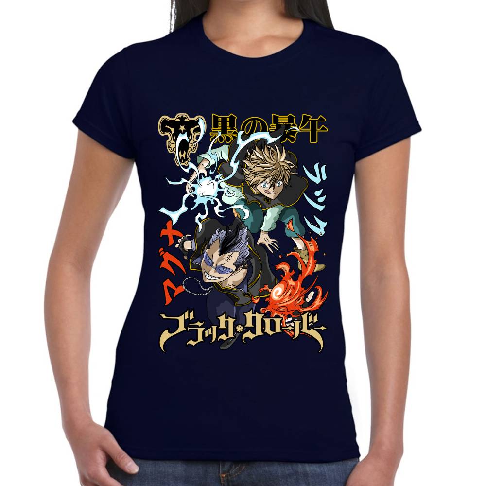 Playera Black Clover Luck y Magna Algodón Premium #0002841
