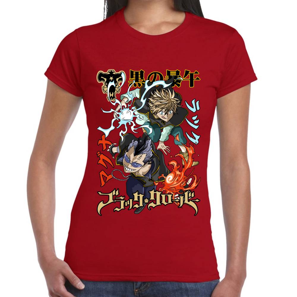 Playera Black Clover Luck y Magna Algodón Premium #0002841