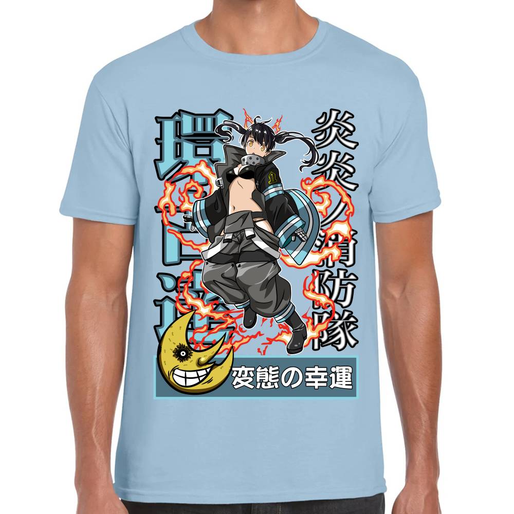 Playera Fire Force Tamaki Kotatsu Algodón Premium #0002845