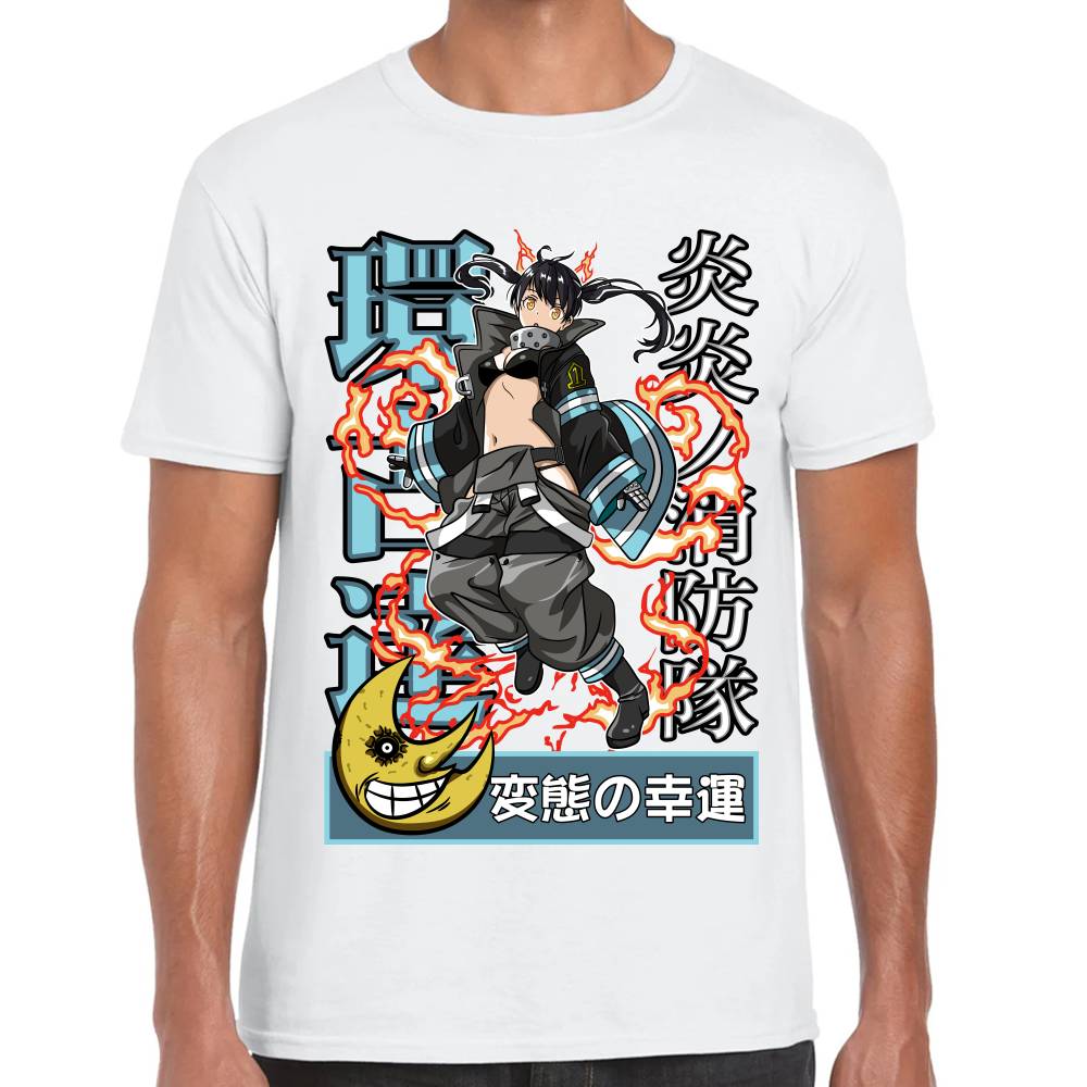 Playera Fire Force Tamaki Kotatsu Algodón Premium #0002845