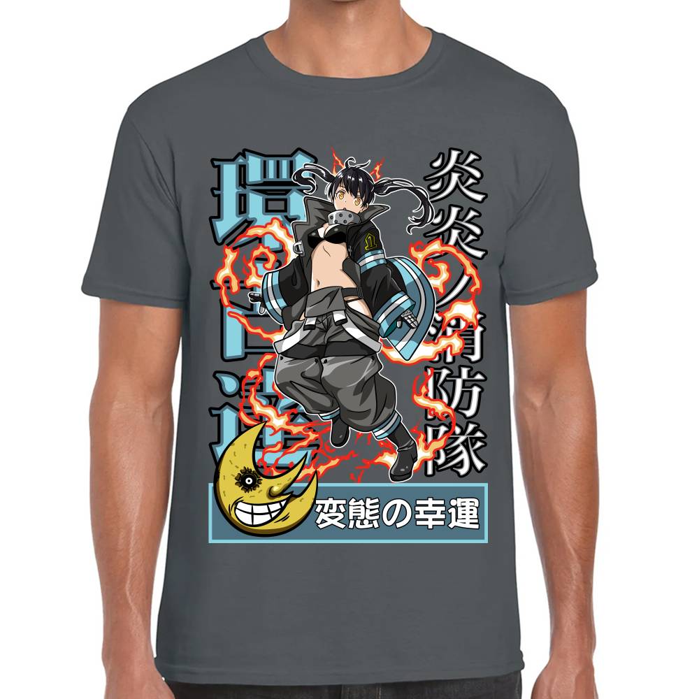 Playera Fire Force Tamaki Kotatsu Algodón Premium #0002845