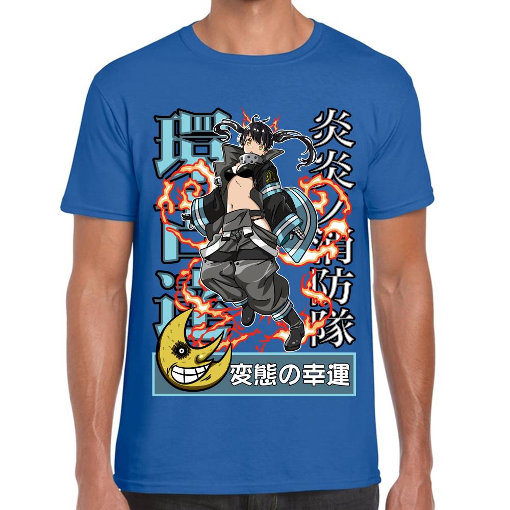 Playera Fire Force Tamaki Kotatsu Algodón Premium #0002845