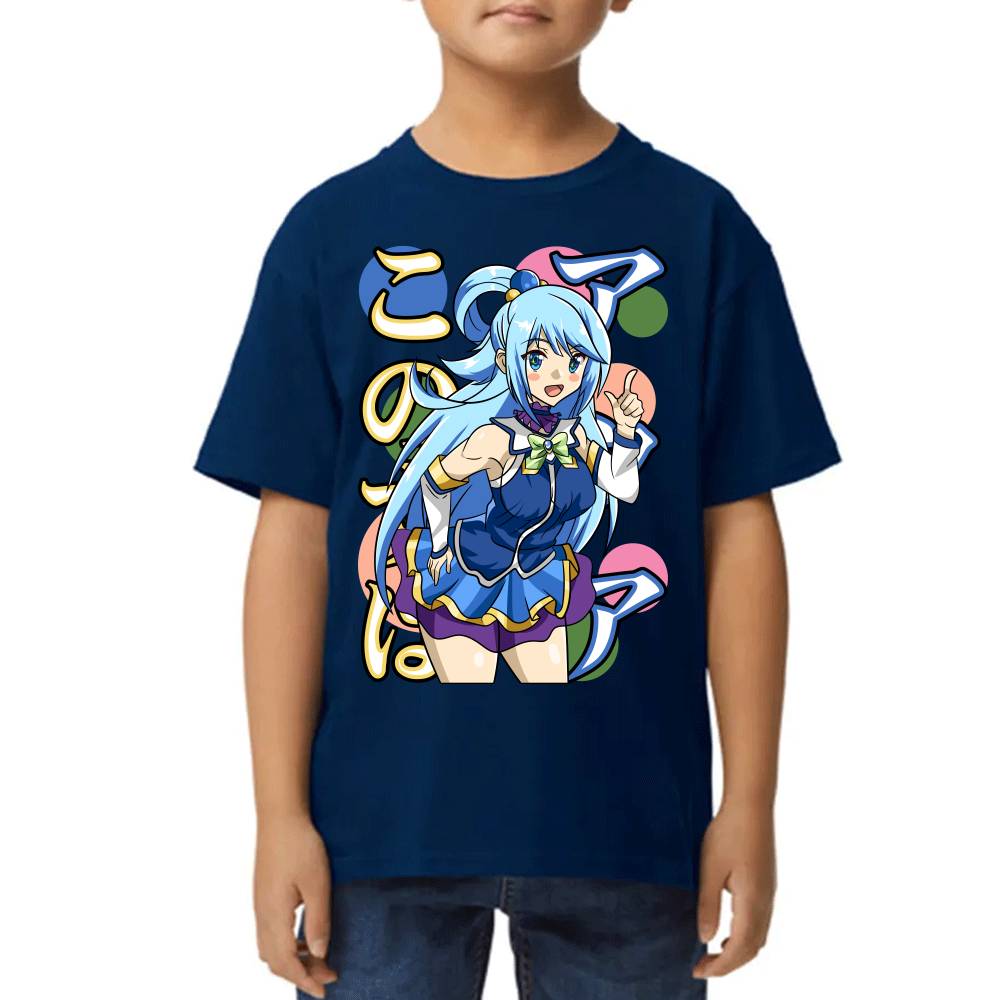 Playera de Niño KonoSuba Aqua Algodón Premium #0002848