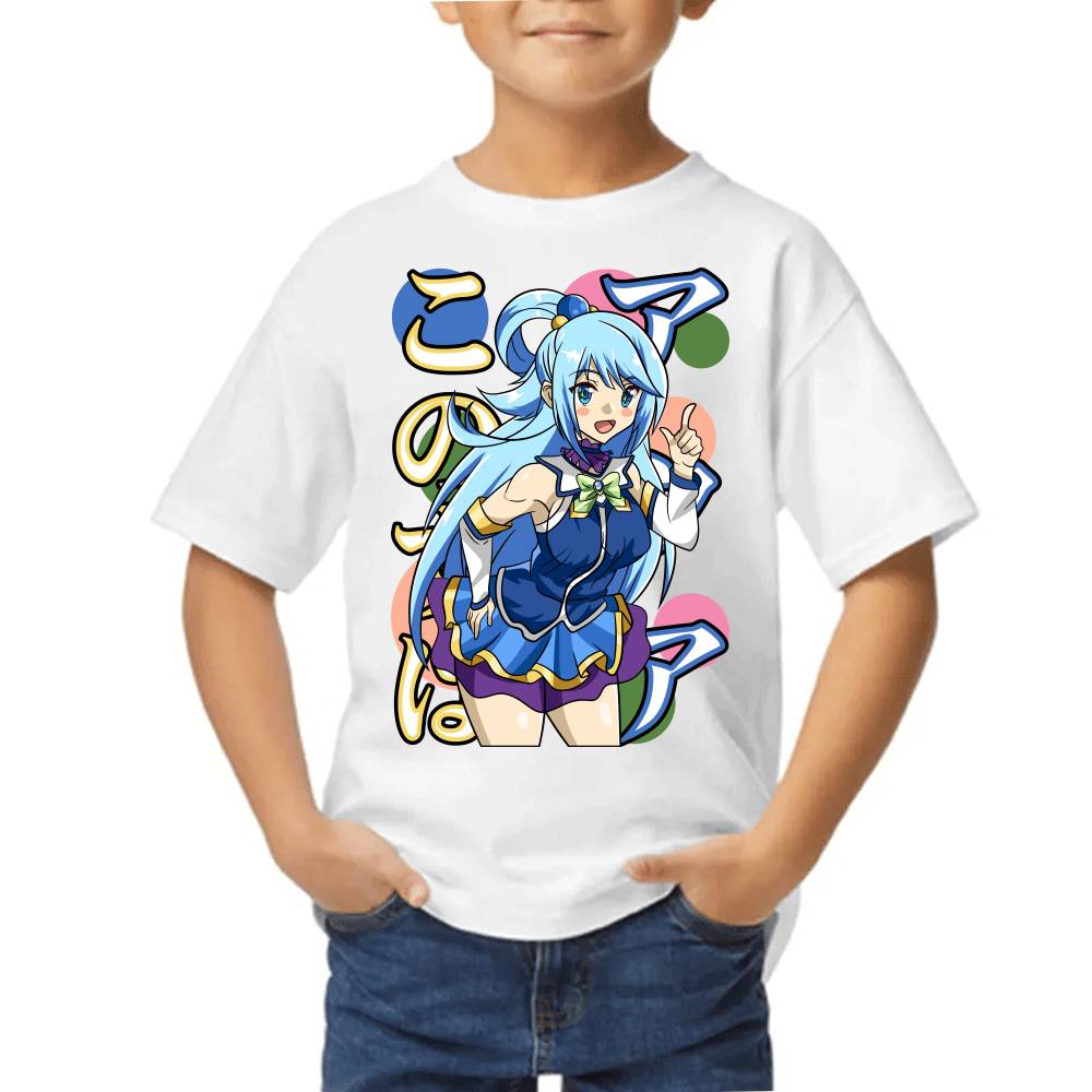 Playera de Niño KonoSuba Aqua Algodón Premium #0002848