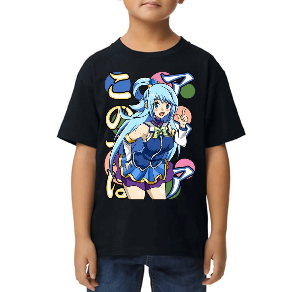 Playera de Niño KonoSuba Aqua Algodón Premium #0002848