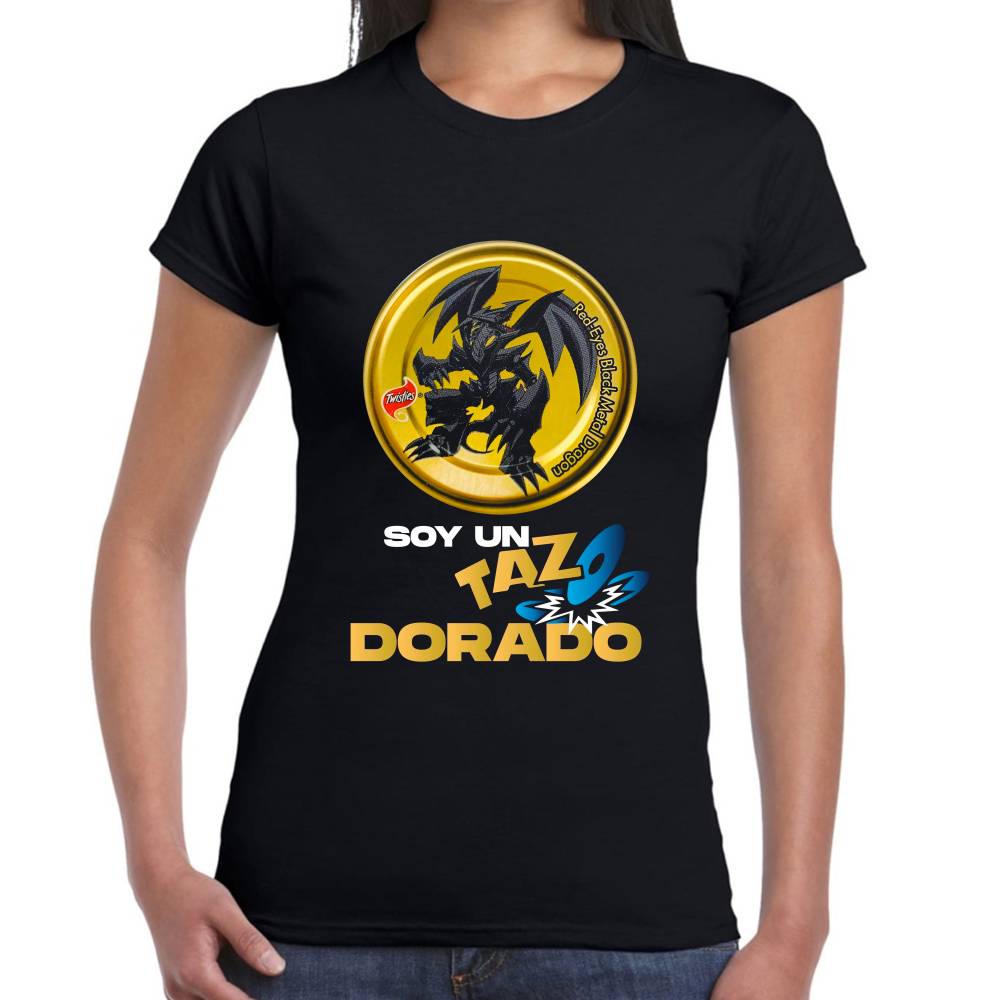Playera Soy Un Tazo Dorado Algodón Premium #0002862 Imagen secundaria del producto