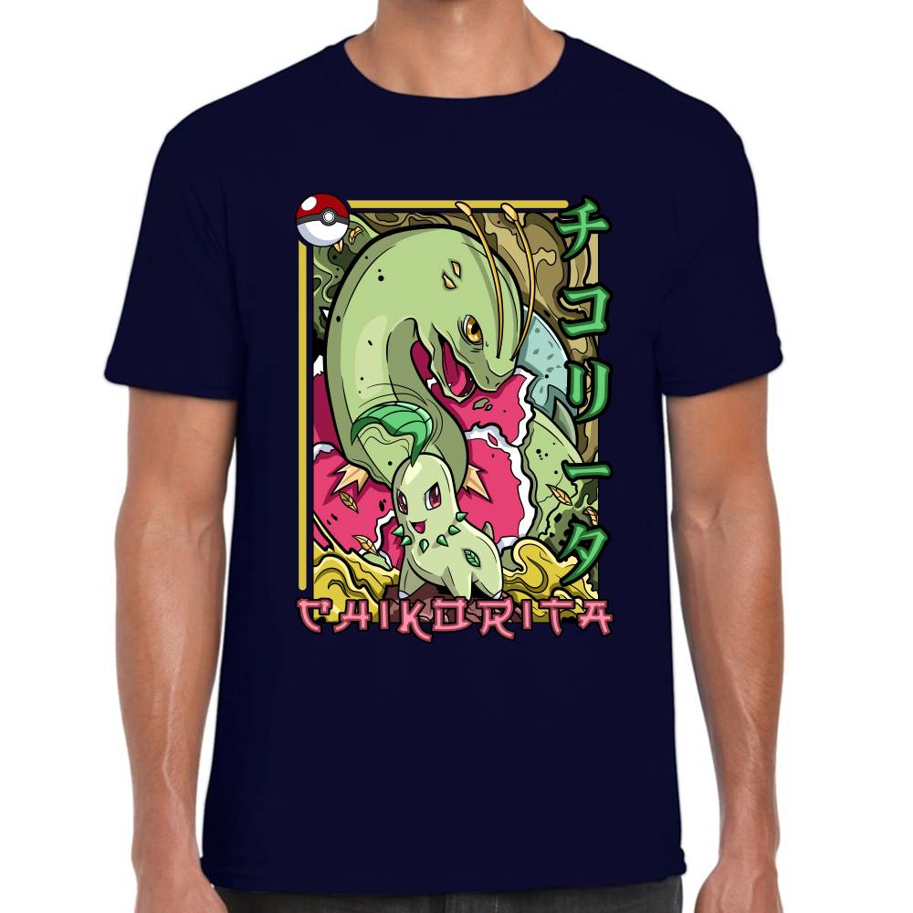 Playera Pokemon Chikorita Algodón Premium #0002876