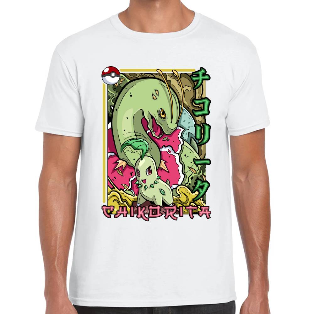 Playera Pokemon Chikorita Algodón Premium #0002876