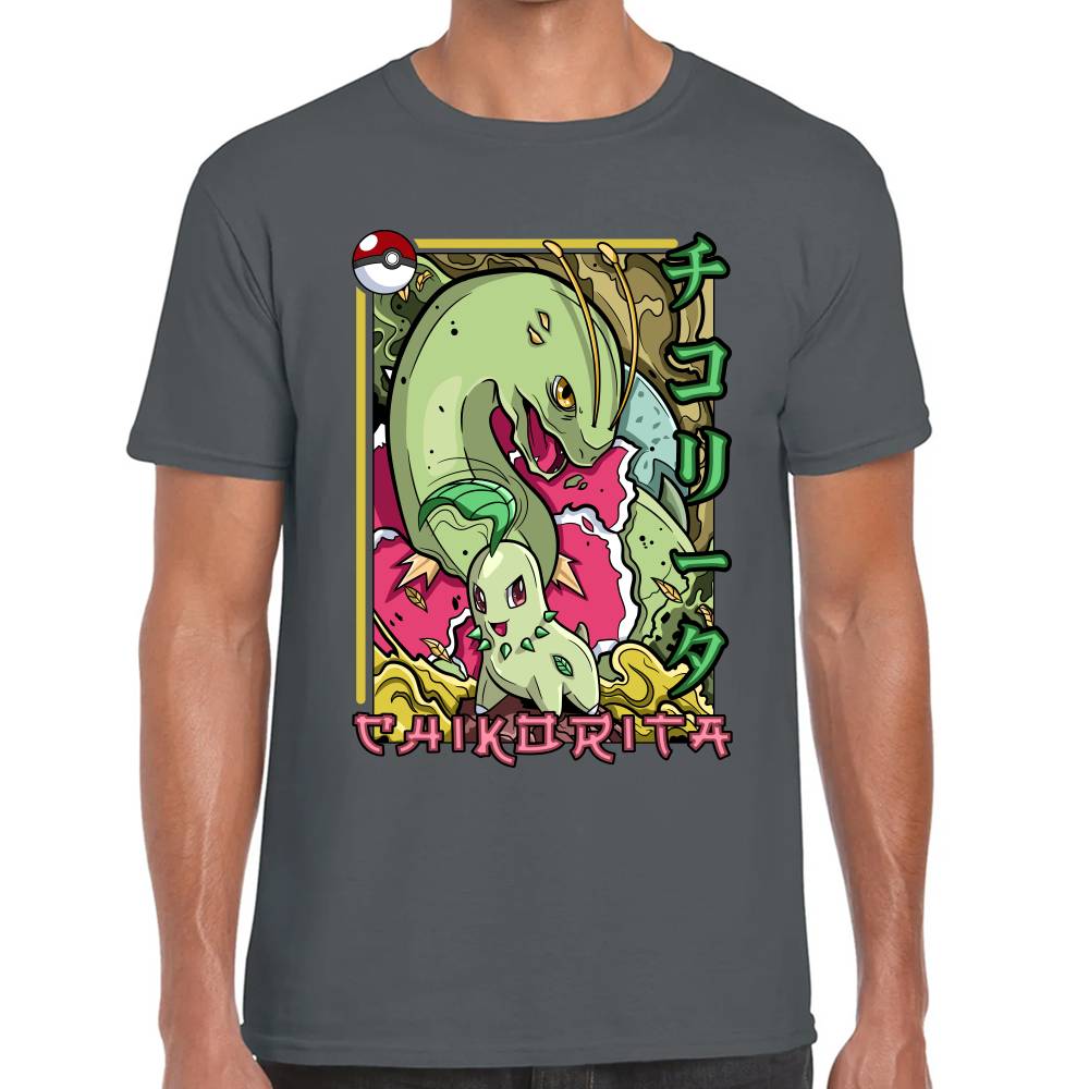 Playera Pokemon Chikorita Algodón Premium #0002876