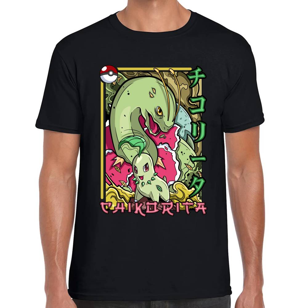 Playera Pokemon Chikorita Algodón Premium #0002876 Imagen principal del producto