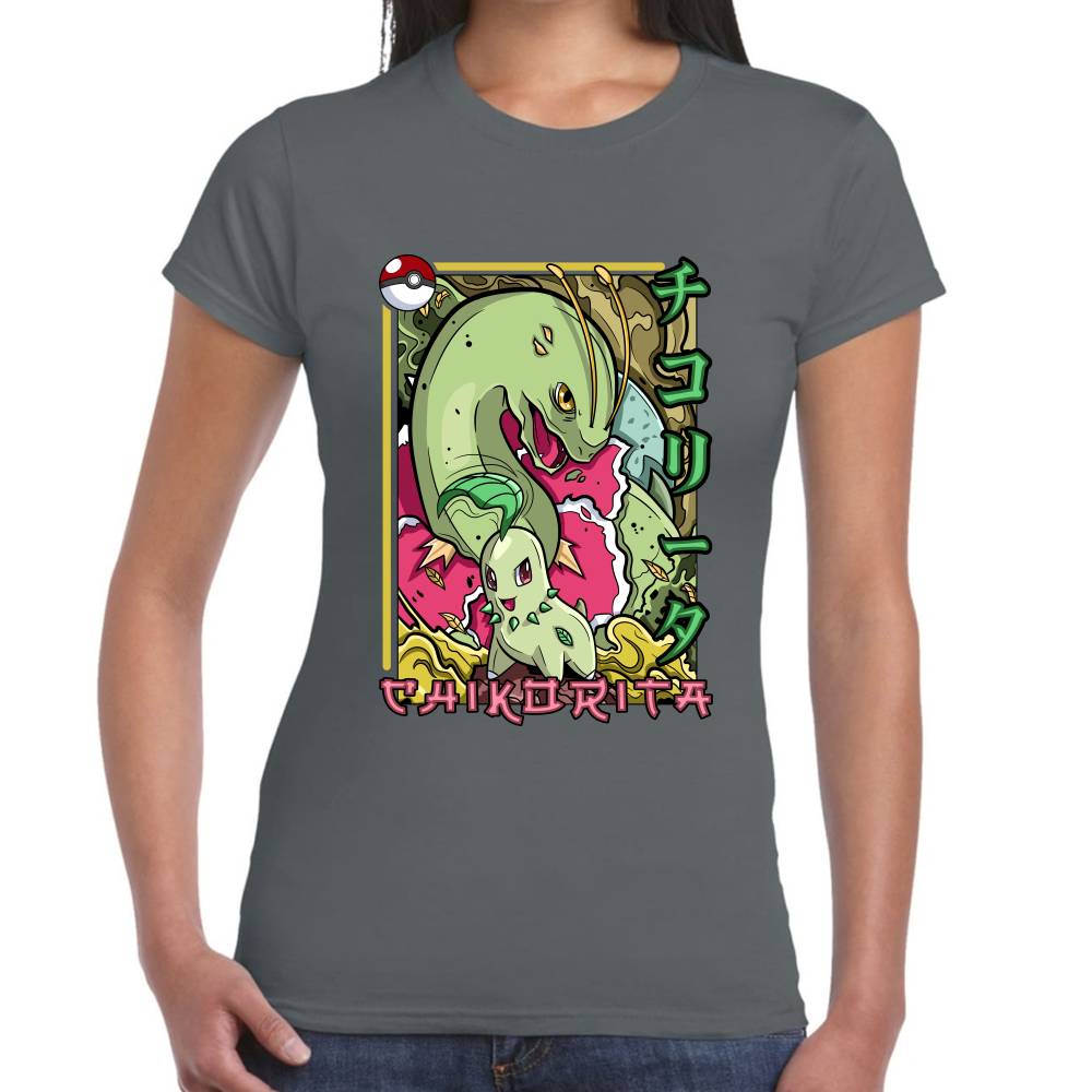 Playera Pokemon Chikorita Algodón Premium #0002876