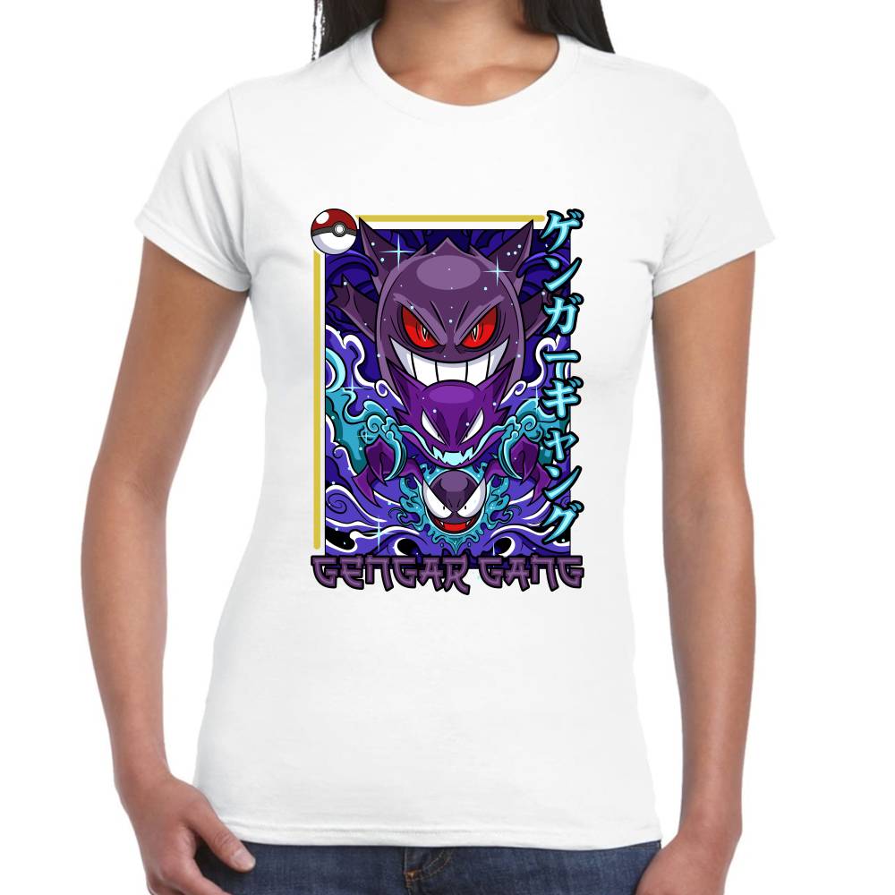 Playera Pokemon Gengar Gang Algodón Premium #0002877