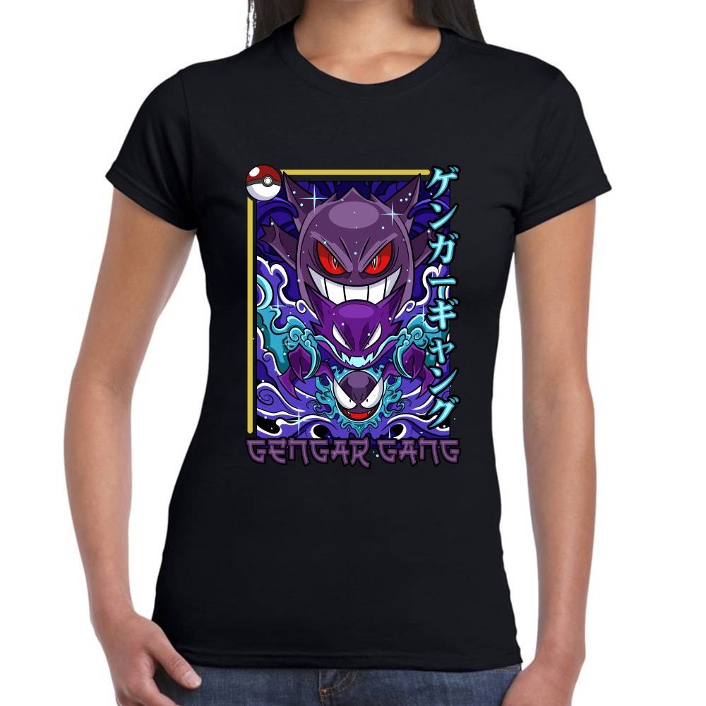 Playera Pokemon Gengar Gang Algodón Premium #0002877