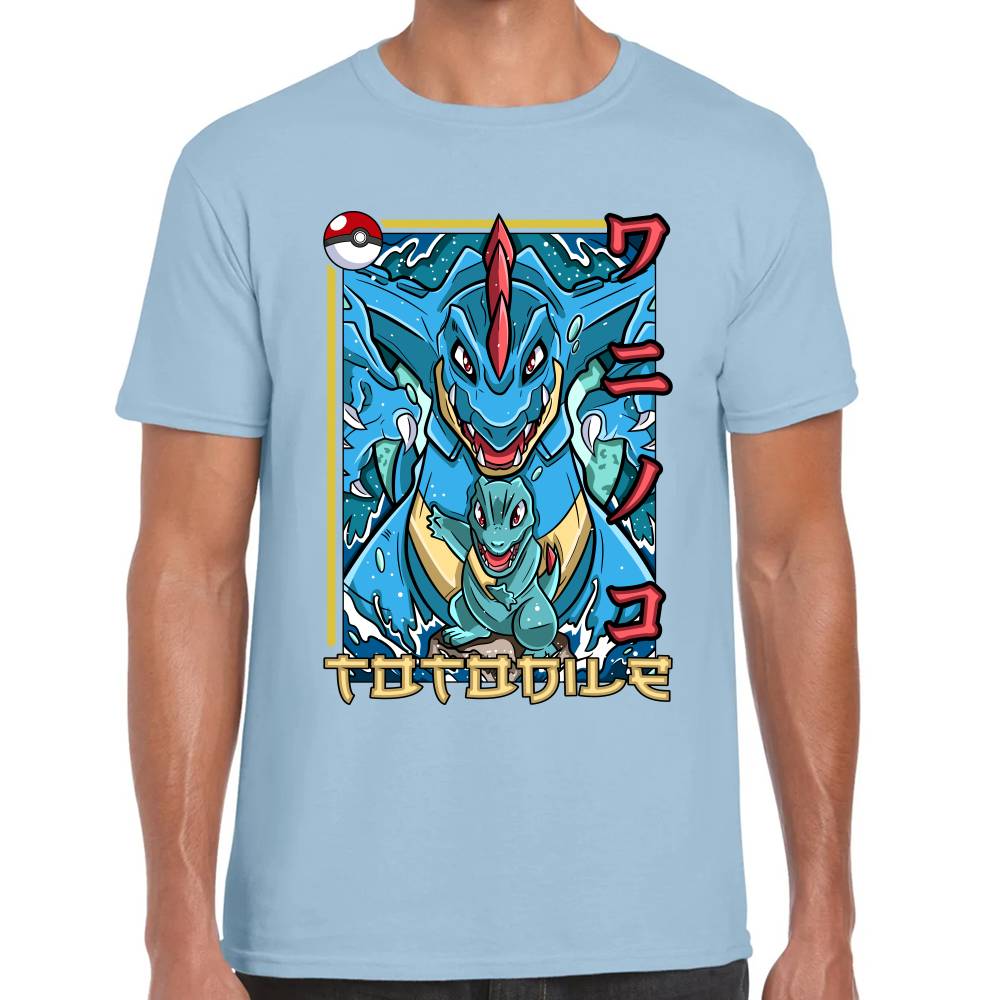 Playera Pokemon Totodile Algodón Premium #0002878