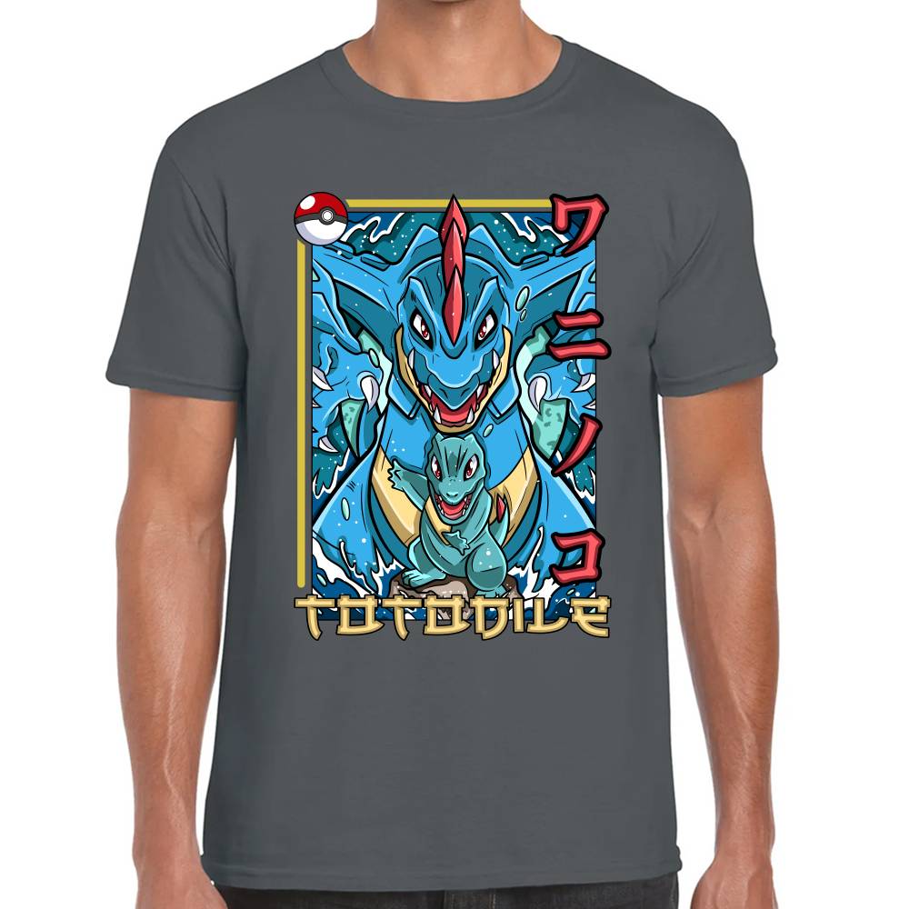 Playera Pokemon Totodile Algodón Premium #0002878