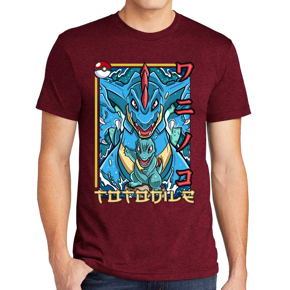 Playera Pokemon Totodile Algodón Premium #0002878
