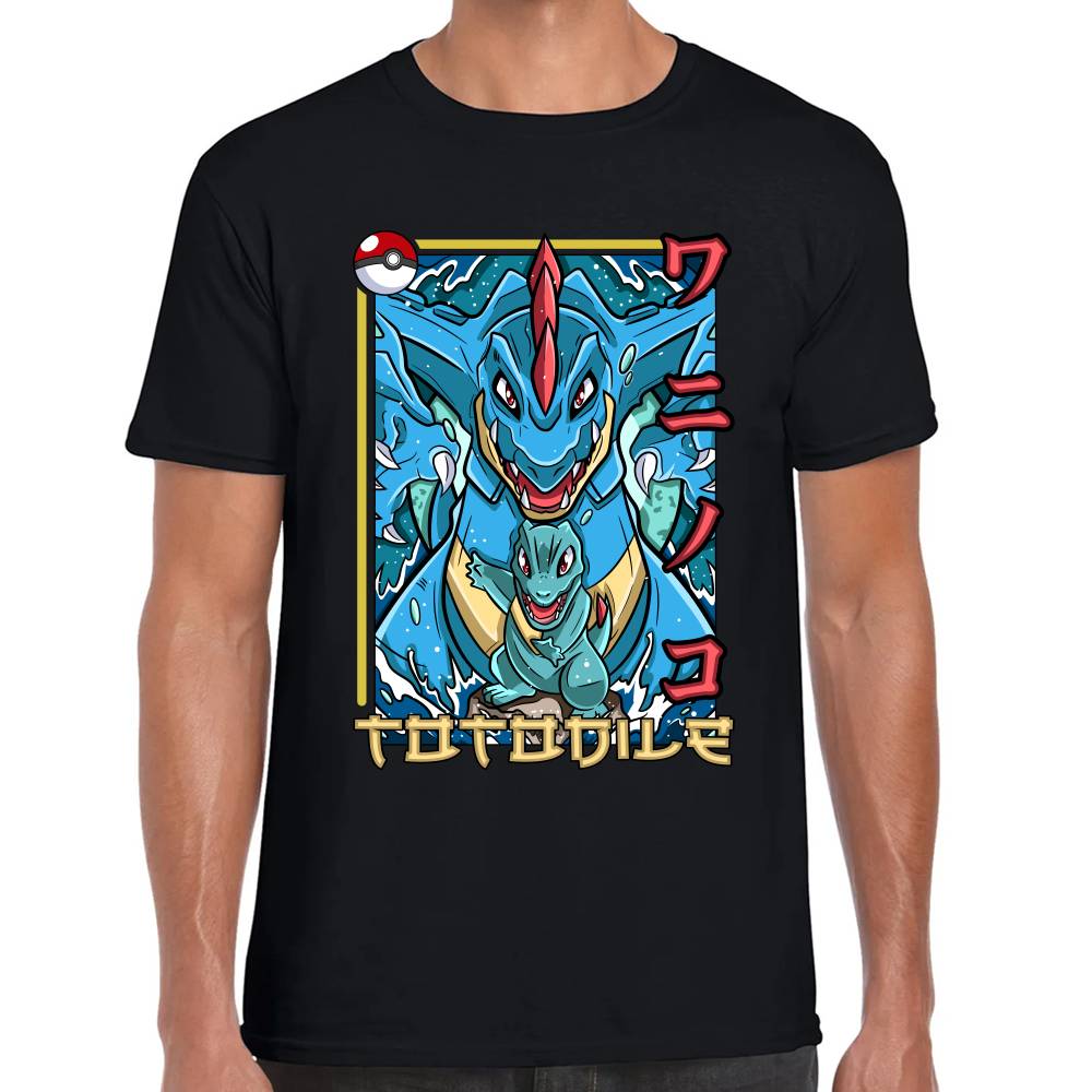 Playera Pokemon Totodile Algodón Premium #0002878