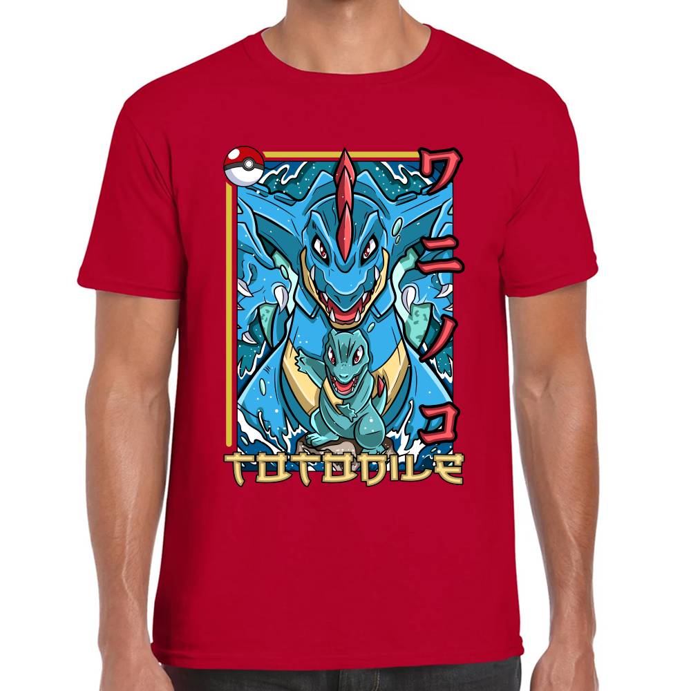 Playera Pokemon Totodile Algodón Premium #0002878