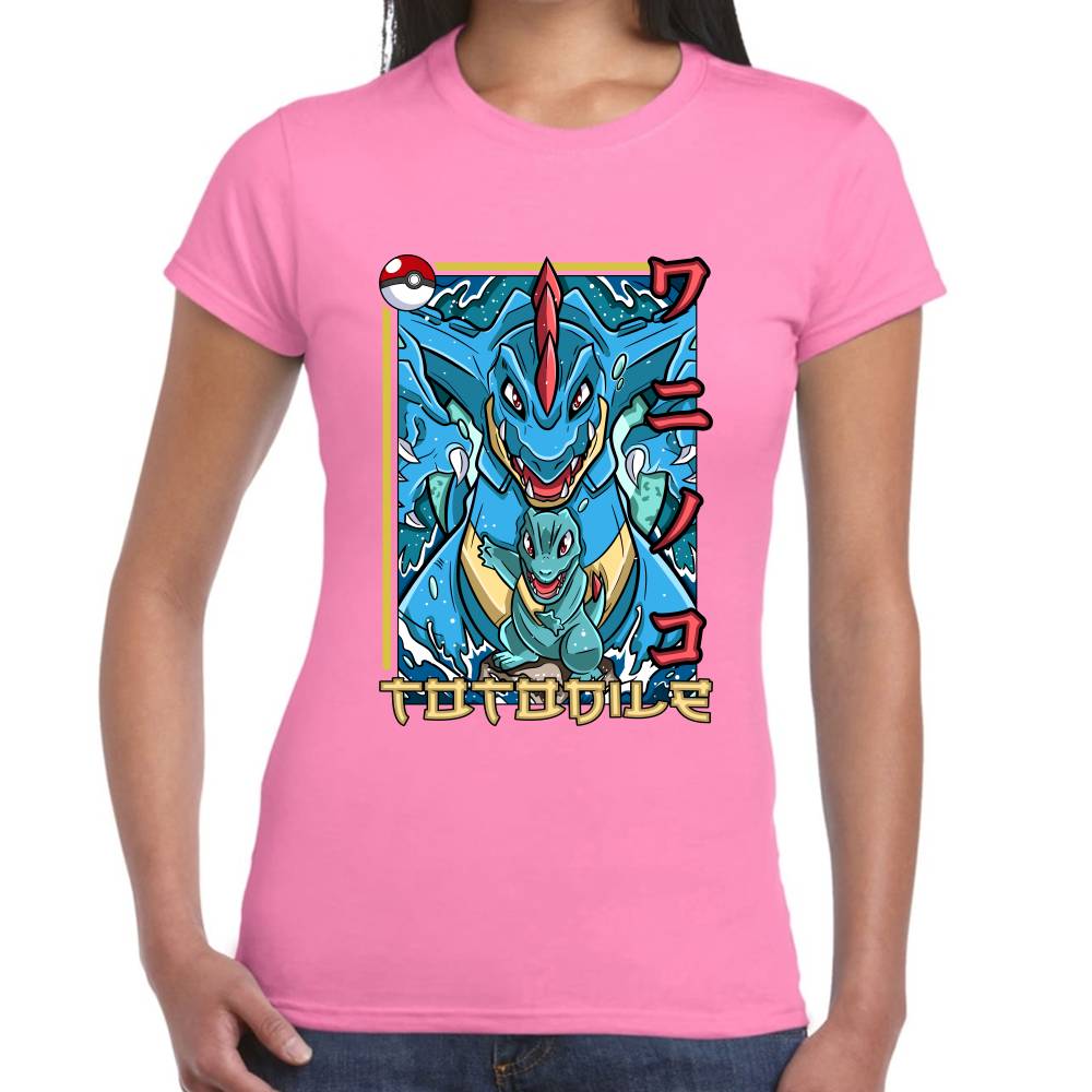 Playera Pokemon Totodile Algodón Premium #0002878