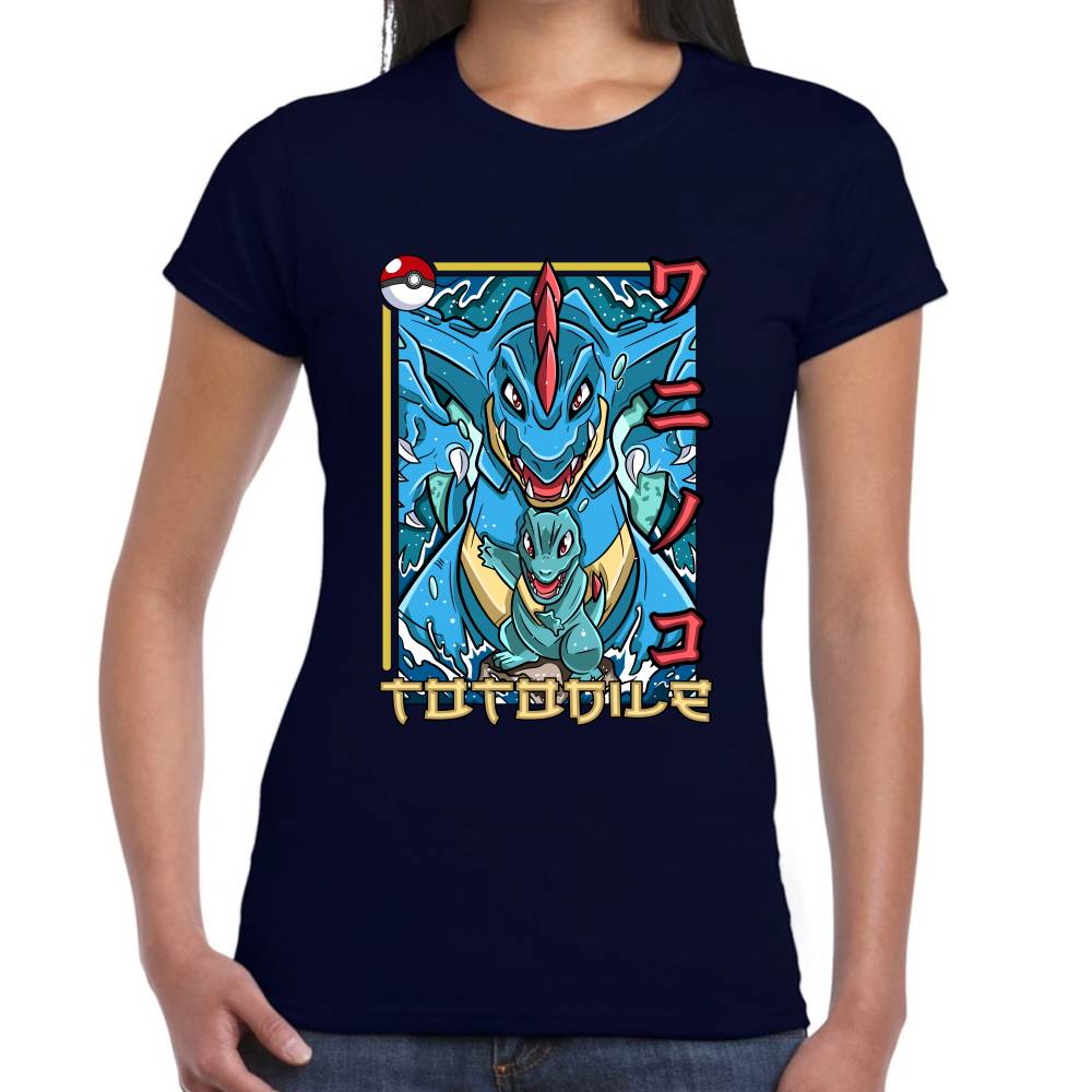 Playera Pokemon Totodile Algodón Premium #0002878