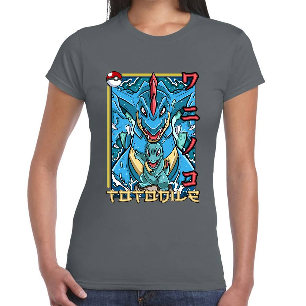 Playera Pokemon Totodile Algodón Premium #0002878