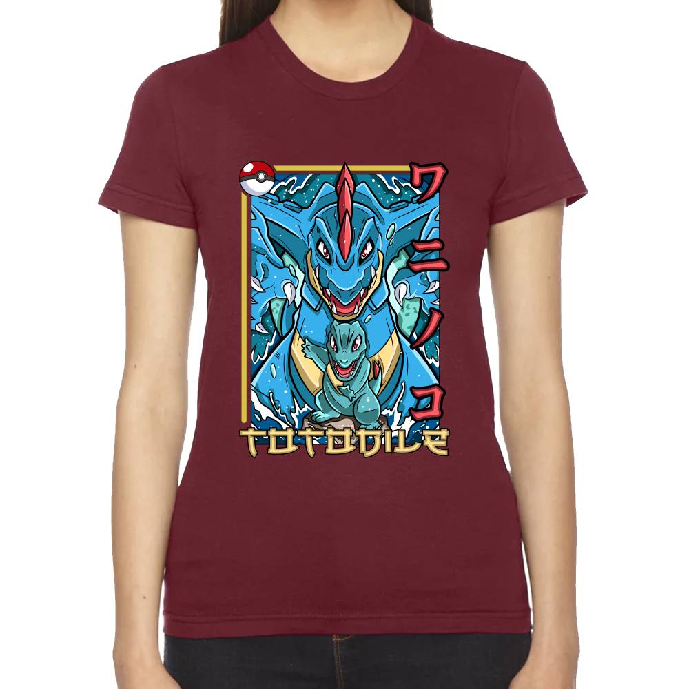 Playera Pokemon Totodile Algodón Premium #0002878