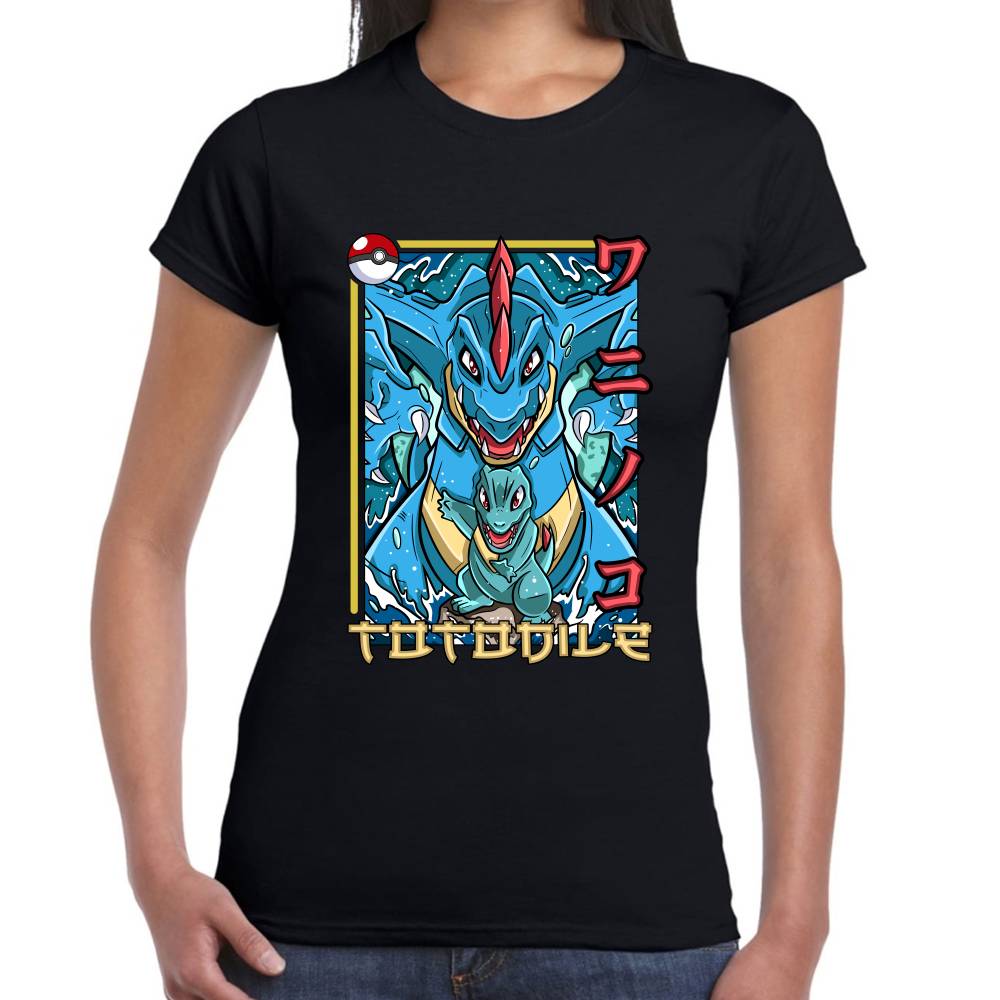 Playera Pokemon Totodile Algodón Premium #0002878