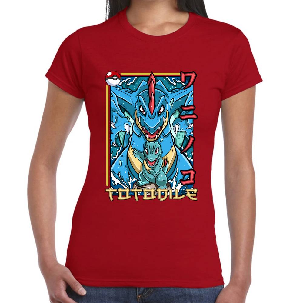 Playera Pokemon Totodile Algodón Premium #0002878