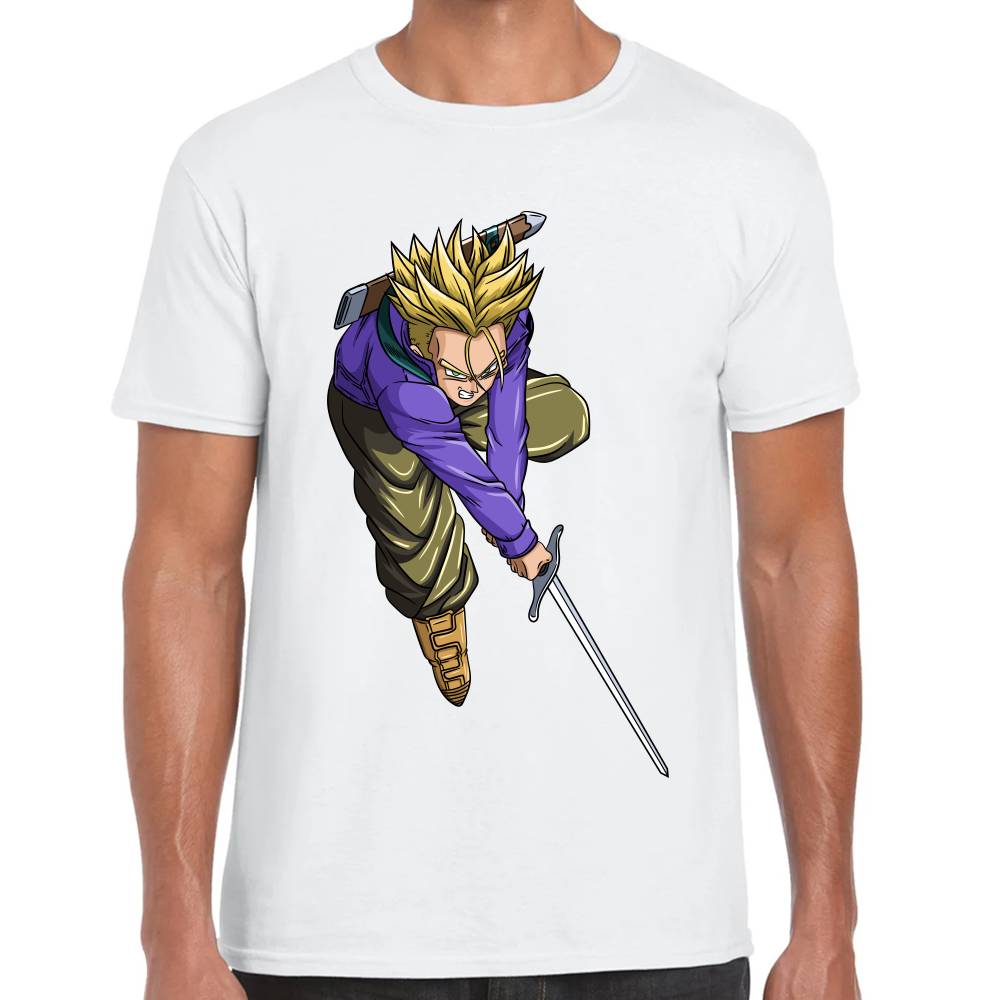 Playera Dragon Ball Trunks Cortando Algodón Premium #0002884